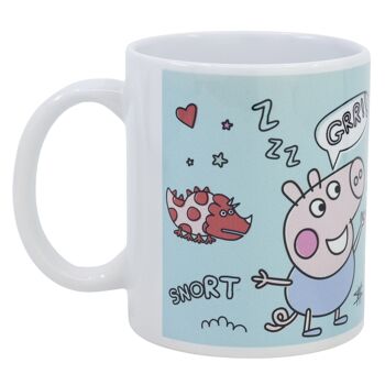 Stor tasse à sublimation en céramique 325 ml peppa pig 1