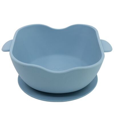 Stor square silicone bowl with suction cup mickey mouse