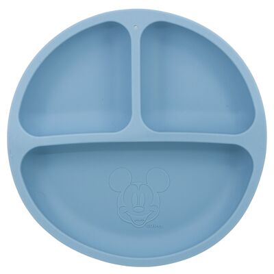 Stor divided plate silicone mickey mouse