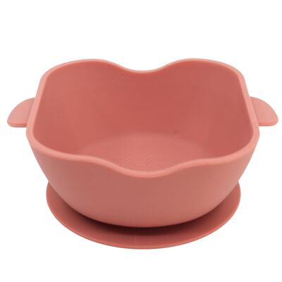 Stor square silicone bowl with suction cup minnie mouse