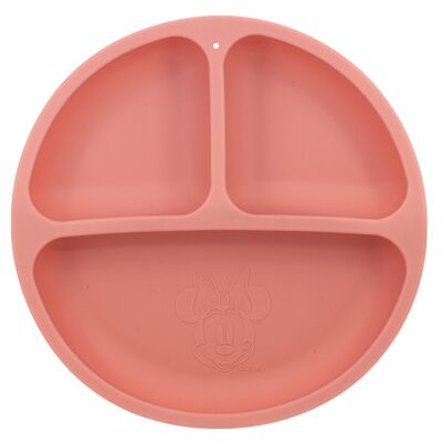Stor divided plate silicone minnie mouse