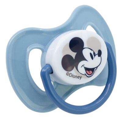 Stor set of 2 reversible silicone nipple pacifiers +6 m with Mickey Mouse full of smiles case