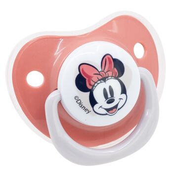 Stor lot de 2 sucettes anatomiques en silicone tétine 0 à 6 m avec étui complet coeur minnie mouse 1