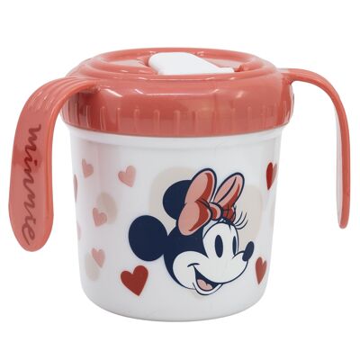 Stor tasse d'entraînement 250 ml coeur de minnie souris plein