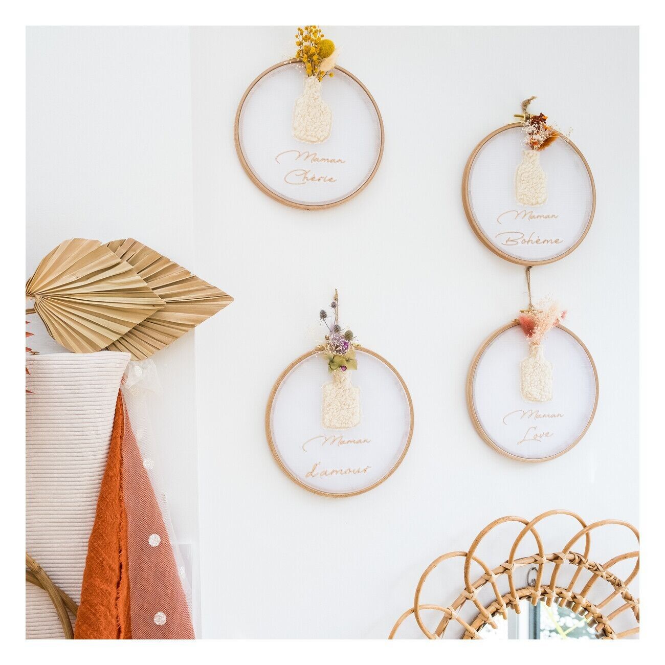 TAMBOURIN Blumenvase Mama