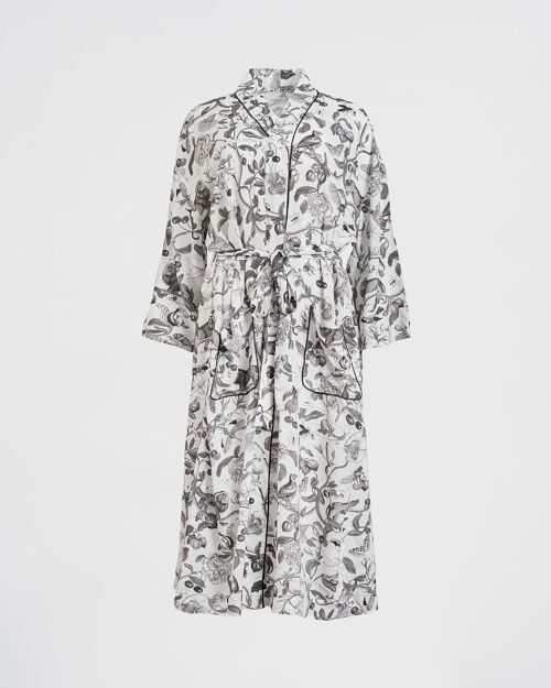 Tree of Life Monochrome Long Kimono