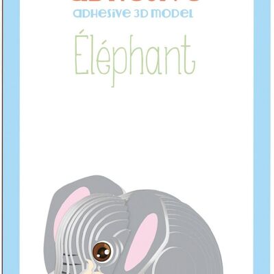 3D-KLEBEMODELL Elefant