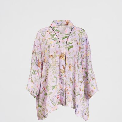 Meadow Creature – Kurzer Kimono in Lila