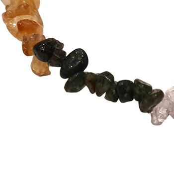 Bracelets extensibles à puces de cristaux de pierres précieuses - 7 Chakra 2