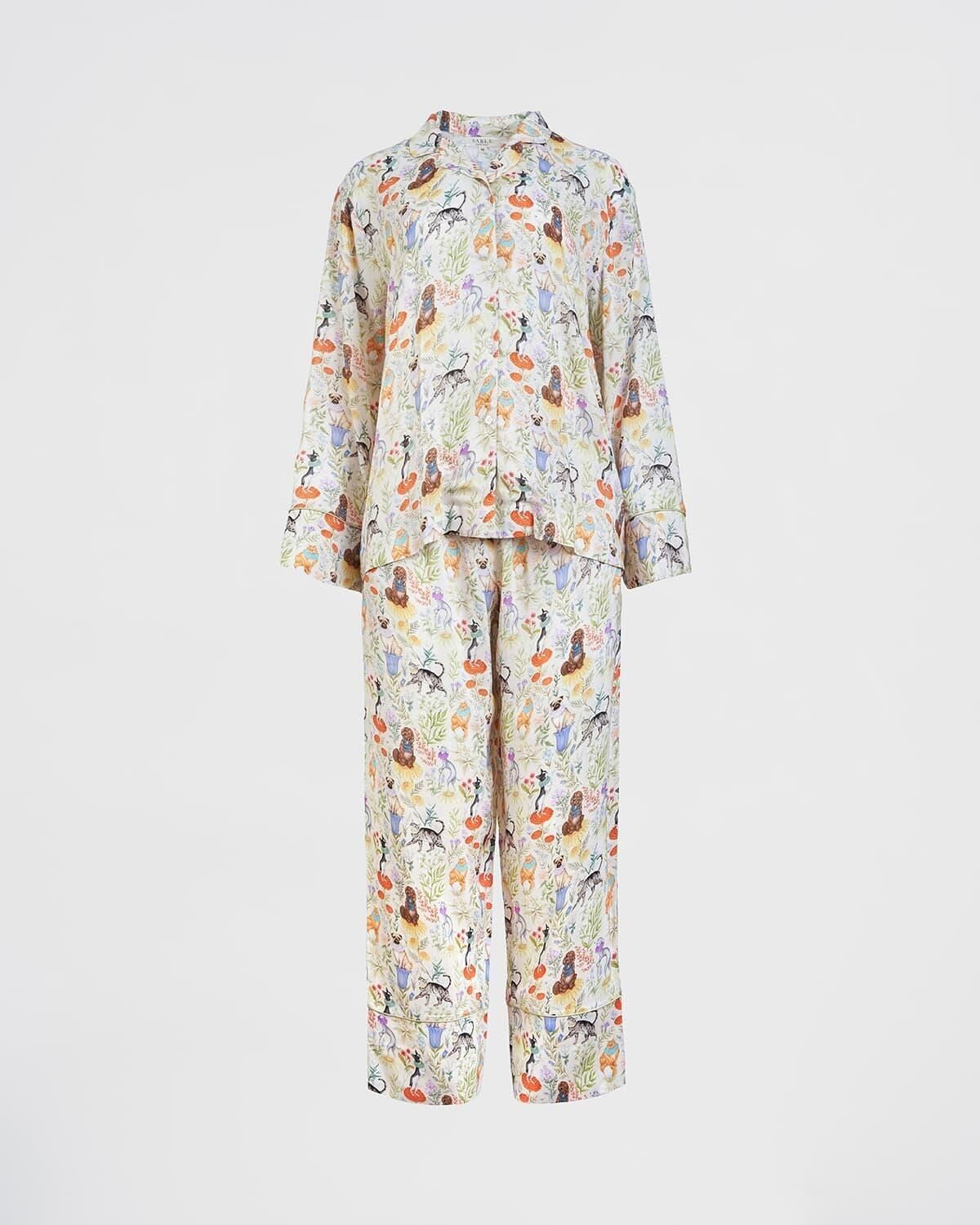 Catherine Rowe Pet Portraits Pigiama verde Margarita