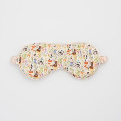 Catherine Rowe Pet Portraits Margarita Green Sleep Mask