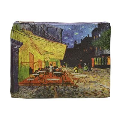 Van Gogh Terrasse bei Nacht Druck - Mini Clutch