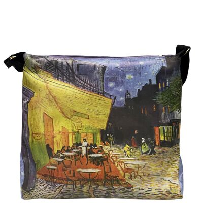 Stampa Van Gogh Terrazza di notte - Borsa a tracolla