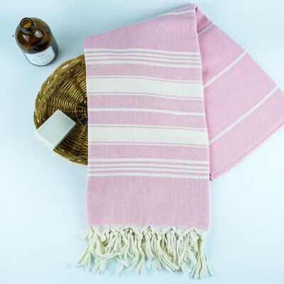 Asciugamano turco Trimita Sultan - rosa