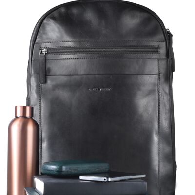 Pure Black Laptop Backpack 1100-20