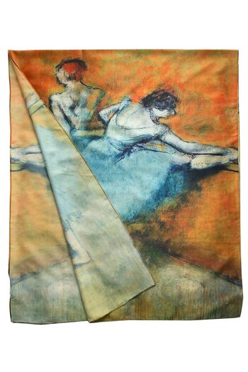 Degas Impressionnisme Ballerine Danseuses À La Barre Art Print Foulard En Soie - Multi 3