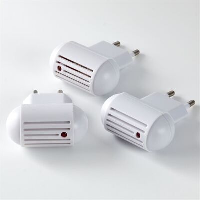 Pack of 3 Ultrasonic Mosquito Repellent Sockets with LED