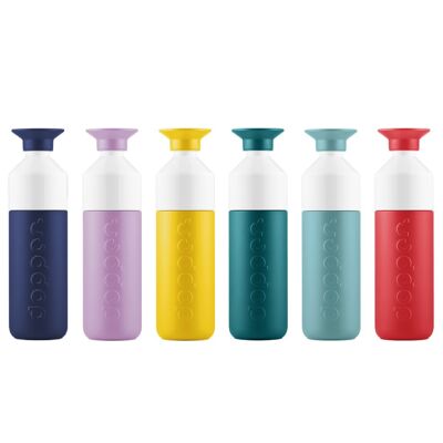 Scatola di miscelazione per bottiglie termiche da 580 ml Dopper isolata Onda colorata