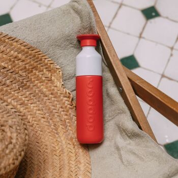 Bouteille Thermos Isotherme Dopper Corail Profond 350ml 6