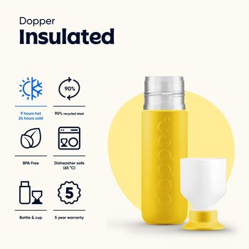 Bouteille Thermos Isotherme Dopper Lemon Crush 350ml 3