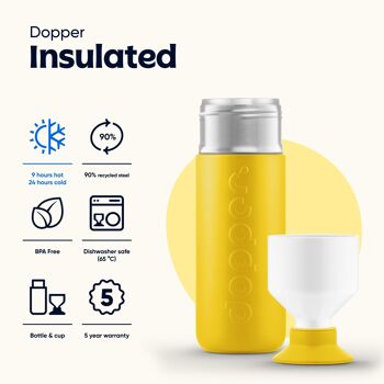 Bouteille Thermos Isotherme Dopper Lemon Crush 580ml 3