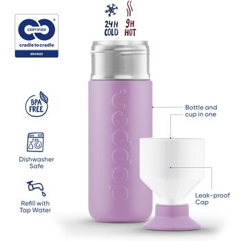 Dopper Isolé Throwback Lilas 580ml 3