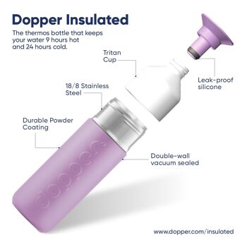 Dopper Isolé Throwback Lilas 580ml 4