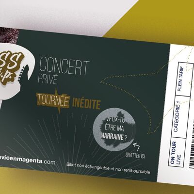 Concert ticket - godmother request