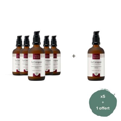 Set da 5 + 1 omaggio - Olio di Carapate Naturale - 100ml