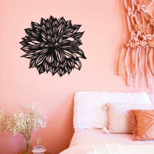 Dahlia Flower Metal Wall Art