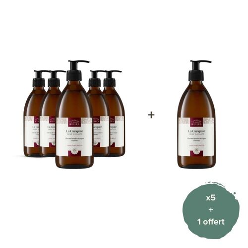 Lot de 5 + 1 offert - Huile de Carapate Naturel - 500ml