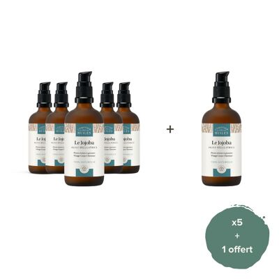 (Best-seller été) Lot de 5 + 1 offert - L'huile de Jojoba Naturel - 100ml