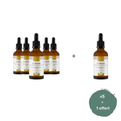 Set of 5 + 1 free - ORGANIC Marula Oil - 50ml