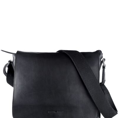 Pure Black Shoulder Bag Square 1107-20