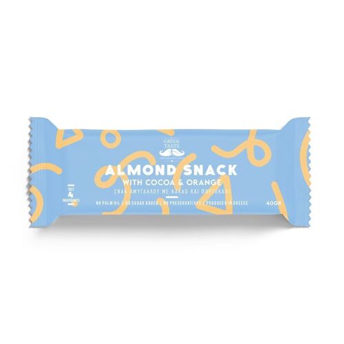 Almond Snack with Cocoa & Orange – myGreekTaste – 40gr