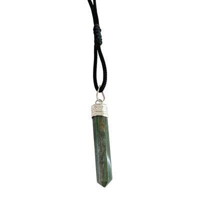 Colgante tipo lápiz de cristal, 25-30 mm - Aventurina verde