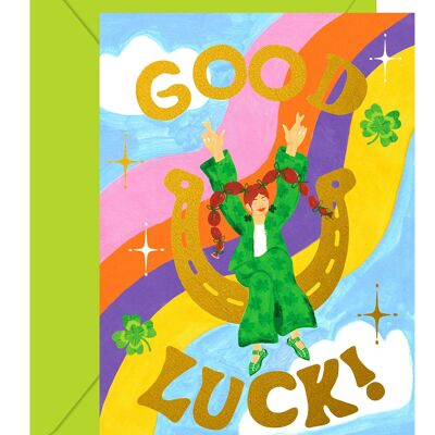 O-C0071 Good Luck Girl card