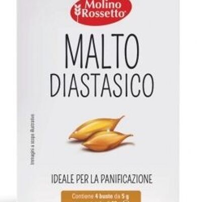 Diastatic malt powder by Molino Rossetto - 4 bags x 5 gr