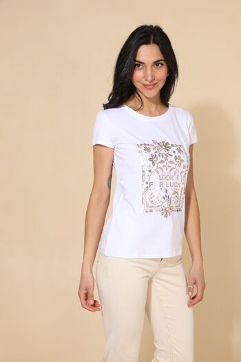 T-shirt coton Look for luck 3