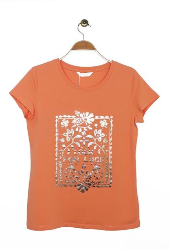T-shirt coton Look for luck 6