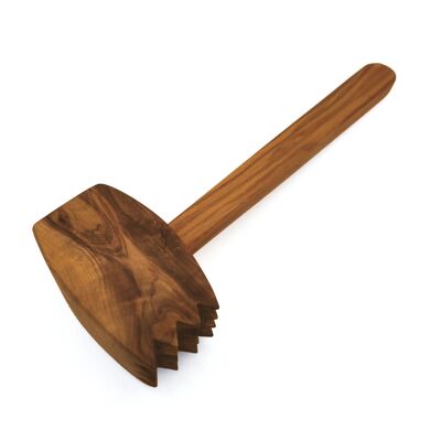 Meat tenderizer meat hammer made of olive wood