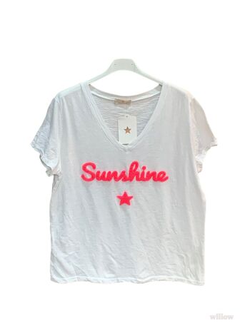 T-shirt Sunshine brodé 12