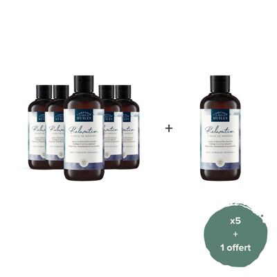 Set of 5 + 1 free - ORGANIC Relaxation Massage Oil - 250ml