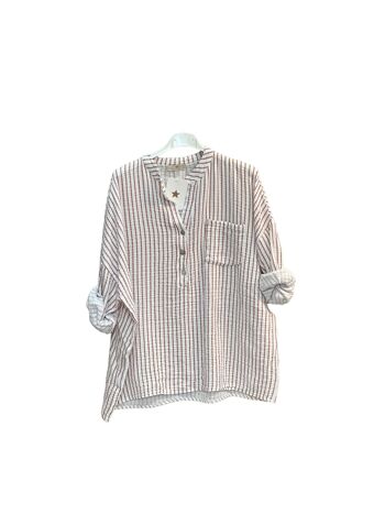 Chemise rayée en gaze de coton 10