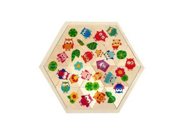 Jeu de pose de chouette, 34 pièces