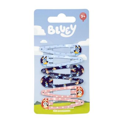 HAIR ACCESSORIES CLIPS 6 PIECES BLUEY - 2500002769