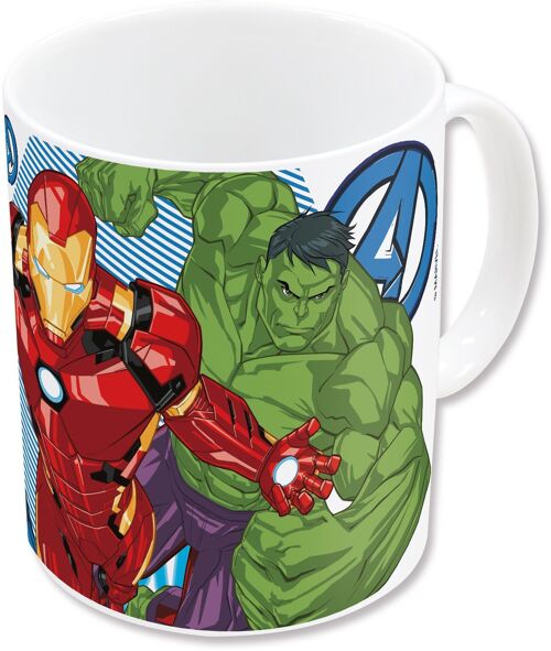 Stor taza ceramica sublimacion 325 ml avengers group blue lets go