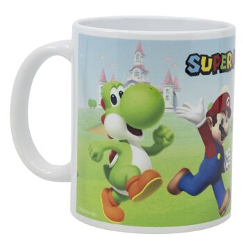 Stor tasse en céramique à sublimation 325 ml design super mario en route 2