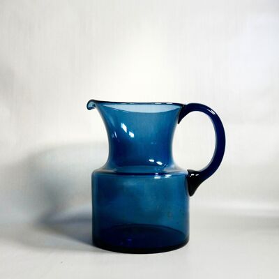 Carafe bleue 70s