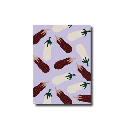 Carte postale Lilas aubergine